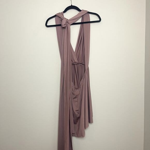 NWT Angel Biba About Time Sleeve Bubble Multi Style Mini Open Back Dress Sz M - Picture 5 of 5